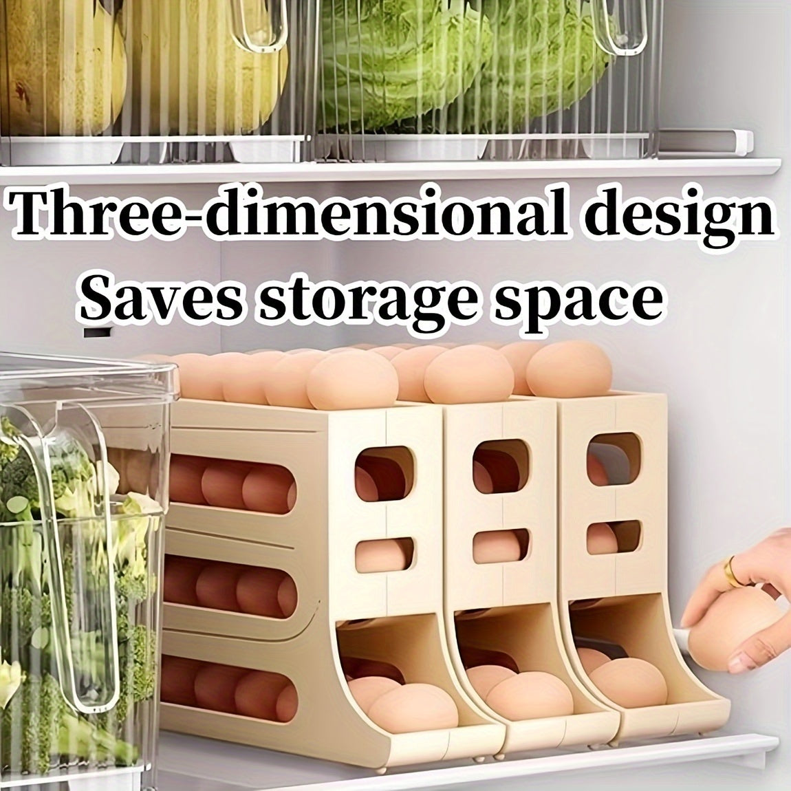 30 Eggs Egg Holder For Fridgeg Organizer