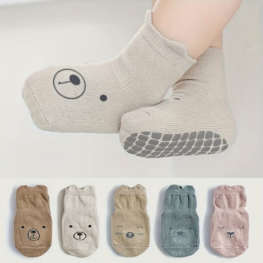 5 Pairs Toddler Baby Non-slip Socks Only SHOES Here 